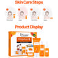 4PCS Vitamin C Organic Orange Extract Skin Care Set Facial Wash, Toner, Serum, Face Cream, Moisturizing, Reduce Wrinkles, Hydrate, 30ml+30ml+10ml+15g